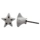 White Star Ceramic Knob